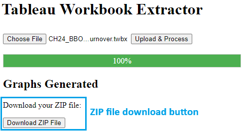 Flask Output Download Button