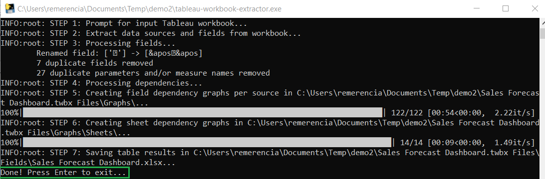 Command Prompt Exit Message Success