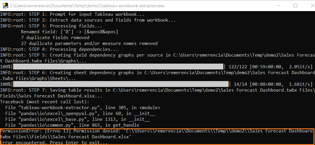 Command Prompt Exit Message Error